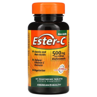 American Health, Ester-C, Эстер-С 500 мг, 90 вегетарианских таблеток