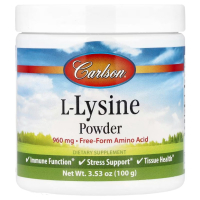 Sotib oling Carlson, L-Lysine, L-Lizin kukuni, 960 mg, 100 g