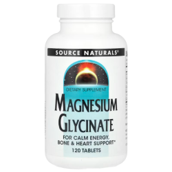 Купить Source Naturals, Magnesium glycinate, Глицинат магния, 120 таблеток