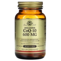 Купить Solgar, Коэнзим Q10, Coenzyme Q10, 600 мг, 30 мягких желатиновых капсул
