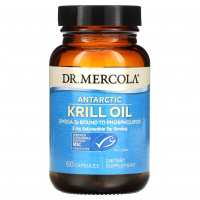 Купить Dr. Mercola, Жир антарктического криля, Antarctic Krill Oil, 60 капсул
