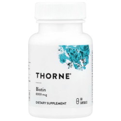 Купить Thorne, Biotin, биотин, 8000 мкг, 60 капсул