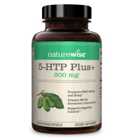 NatureWise 5-HTP Plus + Potency, 5-гидрокситриптофан, 200 мг 60 шт.