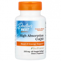 Sotib oling Doctors Best, CoQ10, BioPerine bilan, 200 mg, 60 kapsula