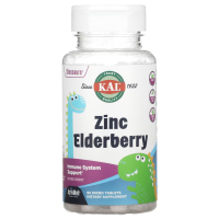KAL, ActivMelt, цинк и бузина, Zinc Elderberry, для детей 90 микротаблеток