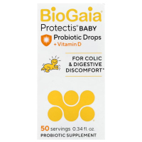Купить BioGaia, ProTectis, детские капли, для колик и пищеварения, с витамином D, 10 мл (0,34 жидкой унции)