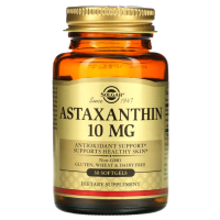Купить Solgar, Астаксантин, 10 мг, 30 мягких желатиновых капсул