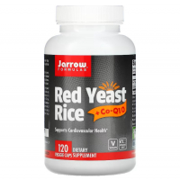 Купить Jarrow Formulas, Красный дрожжевой рис + коэнзим Q10, Red Yeast Rice + Coenzyme Q10, 120 капсул