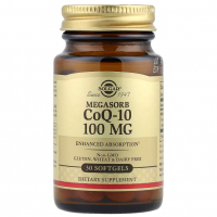 Купить Solgar, Megasorb CoQ-10, мегасорб с коэнзимом Q-10, 100 мг, 30 капсул