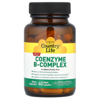 Купить Country Life, Coenzyme B-Complex, 60 вегетарианских капсул