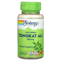 Solaray, эврикома длиннолистная, Tongkat Ali, 400 мг, 60 вегетарианских капсул