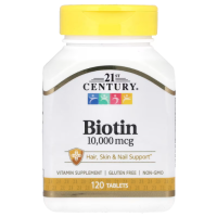 Sotib oling 21st Century, Biotin, 10000 mkg, 120 tabletka