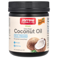 Купить Jarrow Formulas, Coconut Oil, органическое кокосовое масло холодного отжима, 473 мл