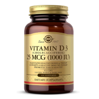 Купить Solgar, vitamin D3, витамин Д3, холекальциферол, 25 мкг (1000 МЕ), 100 капсул