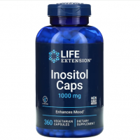 Купить Life Extension, Инозитол, Inositol, 1000 мг, 360 вегетарианских капсул