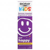 Sotib oling Bioray, NDF Happy, Keraksiz organizmlar va toksinlarni olib tashlang, Bolalar uchun, Shaftoli lazzati, 2 fl oz (60 ml)