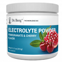 Купить Dr. Berg, Electrolyte Powder, Электролитный порошок, Вкус граната и вишни, 315 г