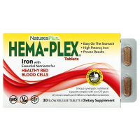 Купить Nature's Plus, Hema-Plex, 30 таблеток с длительным высвобождением