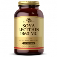 Купить Solgar, Соевый лецитин, Soya Lecithin, 1360 мг, 100 капсул