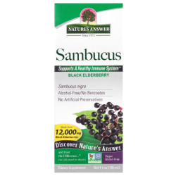 Купить Natures Answer, Sambucus, черная бузина, без спирта, 2500 мг, 120 мл