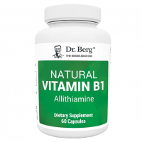 Купить Dr. Berg Натуральный витамин B1 Алтиамин, Natural Vitamin B1 Allithiamine, 50 мг, 60 капсул