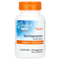 Sotib oling Doctors Best, Serrapeptase, 40 000 SPU, 90 sabzavotli kapsula