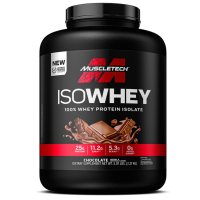 Купить MuscleTech, IsoWhey, 100% изолят сывороточного протеина, со вкусом шоколада, 2,27 кг