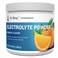 Купить Dr. Berg, Electrolyte Powder, Электролитный порошок, Апельсиновый вкус, 300 г