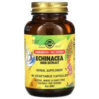 Купить Solgar, Echinacea extract, экстракт эхинацеи, 60 капсул