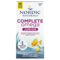 Sotib oling Nordic Naturals, Omega Junior, 6-12 yosh, 283 mg, 90 mini kapsulalar