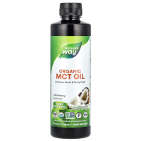 Sotib oling Natures Way, Organik MCT yog'i, Organik o'rta zanjirli triglitserid (MCT) moyi, 16 fl oz (480 ml)