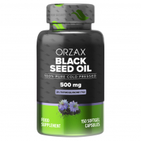 Купить Orzax, Black Seed oil, Масло черного тмина, 500 мг, 150 капсул