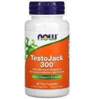NOW Foods, TestoJack 300, 300 мг, 60 вегетарианских капсул