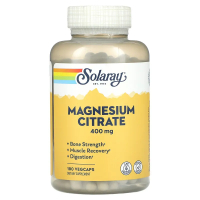Solaray, Цитрат магния, 133 мг, 180 растительных капсул
