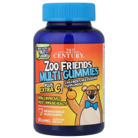 Купить 21st Century, Zoo Friends, мультивитамины для детей, фрукты с отличным вкусом, 60 мармеладок