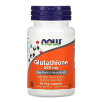 NOW Foods, Глутатион, Glutathione, 500 мг, 30 вегетарианских капсул