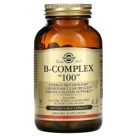 Купить Solgar, комплекс витаминов группы B «100», B-complex "100", 100 вегетарианских капсул