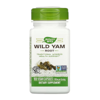 Купить Natures Way, Корень дикого ямса, Wild Yam Root, 425 мг, 100 веганских капсул