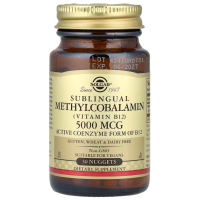 Sotib oling Solgar, Sublingual Methylcobalamin, B12 vitamini, 5000 mkg, 30 kapsula