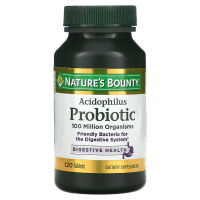 Купить Nature's Bounty, пробиотик с ацидофильными лактобактериями, 120 таблеток