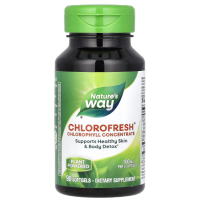 Купить Natures Way, Chlorophyll, концентрированный хлорофилл, 100 мг, 90 капсул