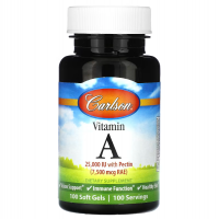 Купить Carlson, Витамин A, Vitamin A, 25000 МЕ, 100 мягких таблеток