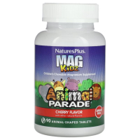 Купить Nature's Plus, Animal Parade, MagKidz, магний для детей,вишневый вкус, 90 таблеток