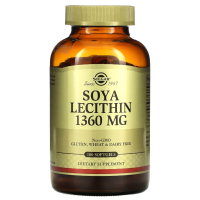 Купить Solgar, Соевый лецитин, Soya Lecithin, 1360 мг, 180 капсул