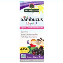 Купить Natures Answer, Kids Sambucus Liquid, бузина для детей, 1000 мг, 120 мл