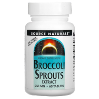Купить Source Naturals, экстракт ростков брокколи, Broccoli Sprouts Extract, 250 мг, 60 таблеток