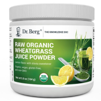 Sotib oling Dr. Berg, Organik xom bug'doy o'ti sharbati kukuni, limon, 164 g