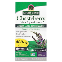 Купить Natures Answer, Chasteberry, Витекс, 400 мг, 90 вегетарианских капсул
