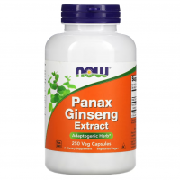 Купить NOW Foods, экстракт женьшеня, Panax Ginseng Extract, 250 вегетарианских капсул