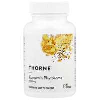 Купить Thorne, Curcumin Phytosome, фитосома куркумина, 60 капсул